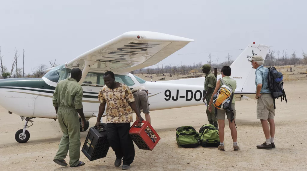Een Cessna brengt je op prachtige plekken in North Luangwa Zambia tijdens deze authentieke safari